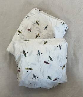 76948 Eddie Bauer Kayak Twin Size Sheet Set - 100% Cotton Flat And Fitted