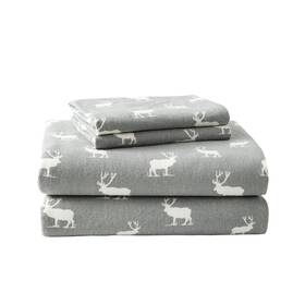 Eddie Bauer 883893435278 King Sheet Set Warm Breathable Cotton Flannel Bedding With Deep Pockets B