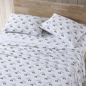 Eddie Bauer 883893740792 Twin Sheet Set Warm Breathable Cotton Flannel Bedding With Deep Pockets B