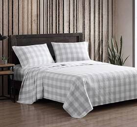Eddie Bauer 883893741300 - Twin Sheets Cotton Flannel Bedding Set Brushed For Extra Softnes