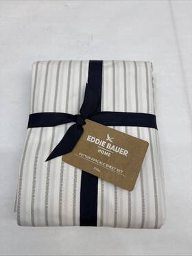 Eddie Bauer 883893921054 100% Cotton Percale Sheet Set Full Eddie Bauer 883893921054 100% Cotton Percale Sheet Set Full
