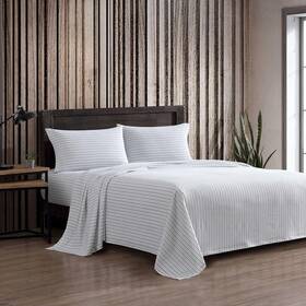 A0003797 Eddie Bauer - King Bed Sheets Cotton Flannel Bedding Set With Matching