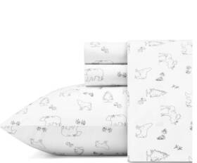 Ushsa01124877 Eddie Bauer - 4pcs Queen Sheets Cotton Percale Bedding Set Bear Animal Tracks