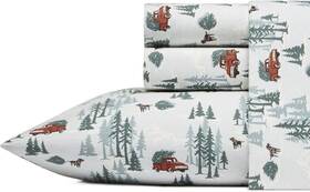 Ushsa01144527 Eddie Bauer - Full Sheet Set Warm Breathable Cotton Flannel Tree Farm
