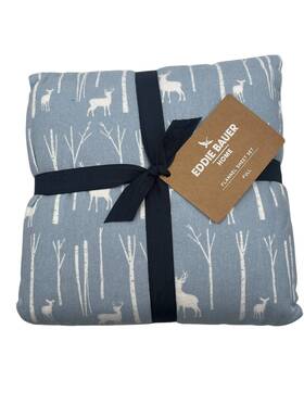 Ushsa01144535 Eddie Bauer Flannel Sheets Full - Birch Forest Ushsa01144535 Eddie Bauer Flannel Sheets Full - Birch Forest