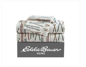 Ushsa01263082 Eddie Bauer Queen Sheet Set Warm Breathable Cotton Flannel Bedding With Deep Poc