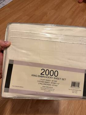 153343 Egyptian Comfort King Sheet Set 2000tc Wrinkle Free Deep Pocket Feels Like Cotton White