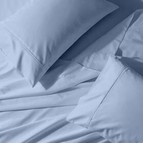 1002057877 Egyptian Linens Easy Care Sheet Set - Solid 650 Thread Count Blue 1002057877 Egyptian Linens Easy Care Sheet Set - Solid 650 Thread Count Blue