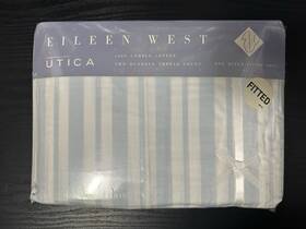 Eileen West Utica 028828127006 Vtg Mip 1980s Queen Size Fitted Sheet Rose Garden Multi New