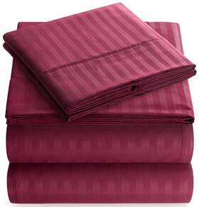 Elaine Karen 600518803393 Full Italian Prestige Collection Striped Bed Sheet Set 1800 Luxury Soft Mic