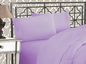 Elegance Linen 760921230213 1800 Series 4-piece Solid Egyptian Quality Bed Sheets With Deep Pockets Elegance Linen 760921230213 1800 Series 4-piece Solid Egyptian Quality Bed Sheets With Deep Pockets