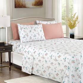 00rw-6pc-queen-celia-pink Elegant Comfort Sabanas Queen Size Flores Juego Ropa De Cama 4 Piezas Set Y Fundas Almohadas 00rw-6pc-queen-celia-pink Elegant Comfort Sabanas Queen Size Flores Juego Ropa De Cama 4 Piezas Set Y Fundas Almohadas