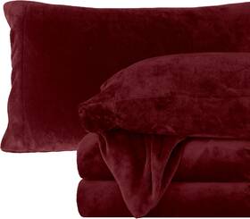 0ec-4pc-velour-queen-burgundy Elegant Comfort Luxuriously Soft 4-piece Velvet Plush Flannel Queen Burgundy 0ec-4pc-velour-queen-burgundy Elegant Comfort Luxuriously Soft 4-piece Velvet Plush Flannel Queen Burgundy