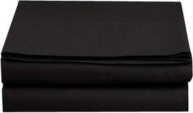 2rw-single-flat-sheet-cali Elegant Comfort Luxury Flat Sheet On Amazon California King Black
