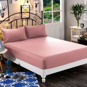 Elegant Comfort 840220972462 1500 Premium Hotel Quality 1-piece Fitted Queen Dusty Rose