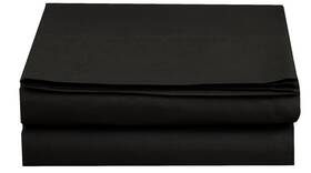 Elegant Comfort F66rw-single-flat-king-black Premium Hotel Quality 1-piece Flat Sheet Luxury And Softest 1500 King Black