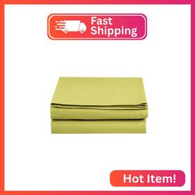 F66rw-single-flat-q-pistachio Elegant Comfort Premium Hotel Quality 1-piece Flat Sheet Luxury And Softest 150