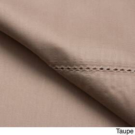 Elite Home Products 655385506076 Andiamo Solid 500 Thread Count 100 Percent Cotton Deep Taupe Medium
