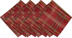Elrene Home Fashions 026865983166 Shimmering Plaid 17 Inch X Set Of 4 Red Elrene Home Fashions 026865983166 Shimmering Plaid 17 Inch X Set Of 4 Red