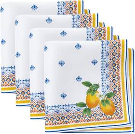 Elrene Home Fashions 194590056346 Capri Lemon Double-bordered Mediterranean Spring/summer Clo Elrene Home Fashions 194590056346 Capri Lemon Double-bordered Mediterranean Spring/summer Clo
