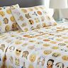 Emoji-qu-white Spirit Linen New Emoji Sheet Set White Size 659066200284