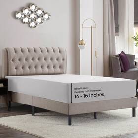 Empyrean Bedding 603981258332 King Fitted Sheet - Deep Pocket Fits 14-16 Inch Mattress Ultra Sof