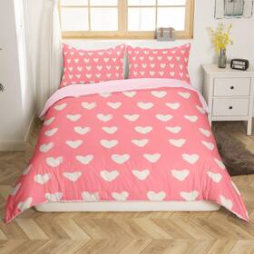 Ghs4208xxy-tj Erosebridal Usq Pink White Bed Sets Queen Girly Kawaii Heart Pattern Duvet Cover For Kids Boy Ghs4208xxy-tj Erosebridal Usq Pink White Bed Sets Queen Girly Kawaii Heart Pattern Duvet Cover For Kids Boy