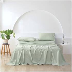 9009764 Essn 500tc Cotton Sateen Sheet Set Sage - Queen
