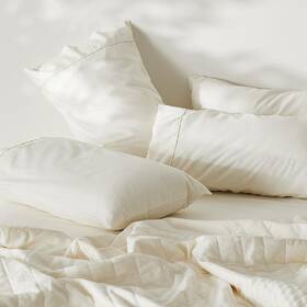 Ettitude 341508037664 Linen Pillowcase Set Stone