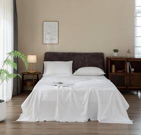 Everly 709930262761 Linen Sheets Set Queen Size 100% French Stonewash Pure Se