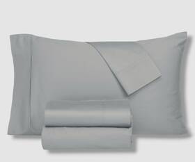 Everyday Home 850057613162 Gray Trident 300-thread Count 100% Cotton 4pc Sheet Set Kingft Size Everyday Home 850057613162 Gray Trident 300-thread Count 100% Cotton 4pc Sheet Set Kingft Size