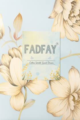 Fadfay 798837908445 Shabby Floral Bedding Set Queen Size Sheet 4 Piece Premium 100% Cotton