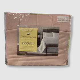Fairfield Square Collection 734737637832 Pink 1000 Thread Count 6 Pc. Sheet Set-cal King Fairfield Square Collection 734737637832 Pink 1000 Thread Count 6 Pc. Sheet Set-cal King