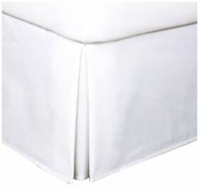 Skirt14 Fancy Linen Collection Easy Care Bed Skirt Microfiber Drop Queen White Skirt14 Fancy Linen Collection Easy Care Bed Skirt Microfiber Drop Queen White