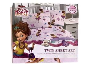 Fancy Nancy 032281245948 Twin Sheet Set