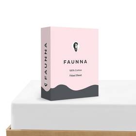 Faunna 850049809511 800tc 100% Cotton Bed Fitted Sheet Twin Xl Deep Pocket Fits Up To 15 Inch M