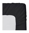 B00xkbmv2g Fba Utopia Bedding Fitted Sheet Full Black Deep Pocket 754207386091