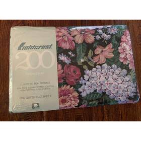Fieldcrest 044052510414 Brand New/sealed 200 Thread Count One Queen Flat Floral Sheet Fieldcrest 044052510414 Brand New/sealed 200 Thread Count One Queen Flat Floral Sheet