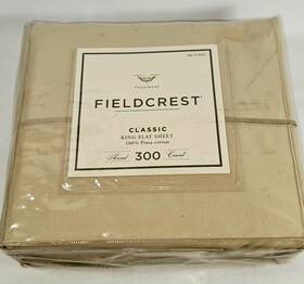 Fieldcrest 490601304322 New King Flat Sheet 108 Inch X 102 Classic Taupe 100% Pima Cotton Tan Fieldcrest 490601304322 New King Flat Sheet 108 Inch X 102 Classic Taupe 100% Pima Cotton Tan