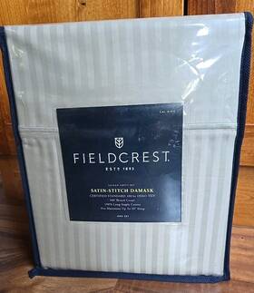 Fieldcrest 490621505020 New California King Size Sheet Set 100% Long Staple Cotton 500 Count