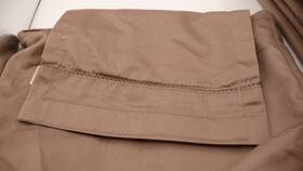 Fieldcrest 490621615866 New Luxury Queen Flat Sheet Classic Taupe 100% Egyptian Cotton Tan