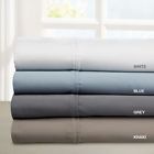 Fine Linens Bentley Home Collection 400t Cotton Blend Queen Sheet Set Blue 842164027420