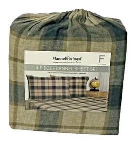 1802435 Flannel From Portugal 4 Piece Sheet Set- Full