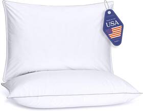 Da-2pk-queen Fluffco Down Alternative Pillows Standard/queen Queen U.s. Standard White