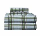 Fp-cksageplaid Pointehaven Heavy Weight Printed Flannel California King Sheet 875108008438 Fp-cksageplaid Pointehaven Heavy Weight Printed Flannel California King Sheet 875108008438