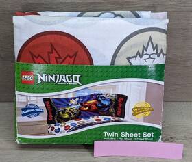Franco Manufacturing Co. 073558668473 Lego Ninja Masters Ninjago Twin Size Sheet Set - Unused Read
