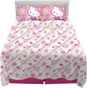 Nc5558 Franco Manufacturing Company Inc Hello Kitty Bedding Super Soft Microfiber Sheet Set Queen