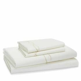 Frette 050844055751 Cardo Ricamo Queen Sheet Set White Embroidered Ivory 895 Frette 050844055751 Cardo Ricamo Queen Sheet Set White Embroidered Ivory 895