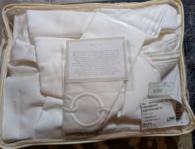 Fr6568e2432240ibb15 Frette Links Embroidery Queen Fitted Sheet Set Made In Italy 100% Cotton Fr6568e2432240ibb15 Frette Links Embroidery Queen Fitted Sheet Set Made In Italy 100% Cotton