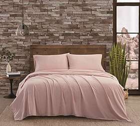 Frye 783048174581 3 Piece Full Sheet And Sham Set Quick Drying Breathable Cotton Linen Ble Frye 783048174581 3 Piece Full Sheet And Sham Set Quick Drying Breathable Cotton Linen Ble